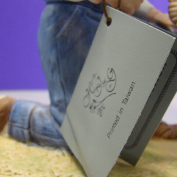 VTG Home Interiors Homco Denim Days Debbie's Dad Figurine with Tag #1515 - Picture 4 of 16